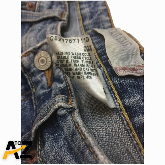 Levis 315 Womens Shaping Boot Cut Jeans Size 6M Distressed Blue Stretch 5 Pocket - Picture 10 of 12